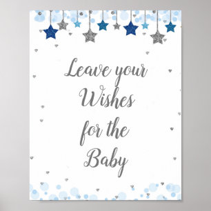 Twinkle Twinkle  Baby Shower Wishes for Baby Sign