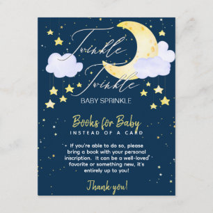 Twinkle Twinkle Baby Sprinkle Books for Baby Enclo Enclosure Card