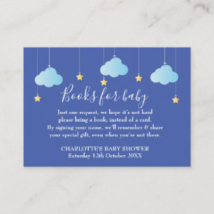 Twinkle Twinkle Book Request Baby Shower Enclosure Card