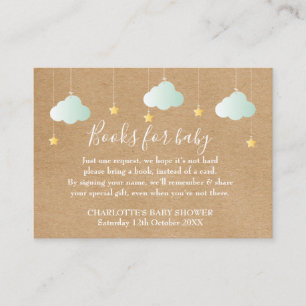 Twinkle Twinkle Book Request Baby Shower/Sprinkle Enclosure Card