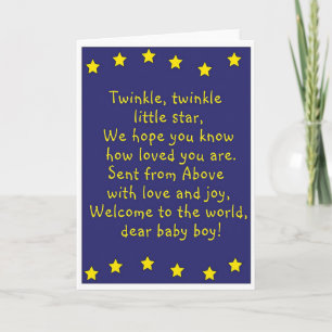 Twinkle, Twinkle (boy) Announcement