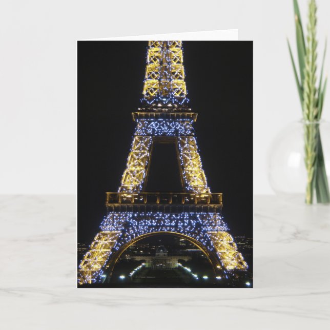 Twinkle,Twinkle Eiffel Tower Card (Front)