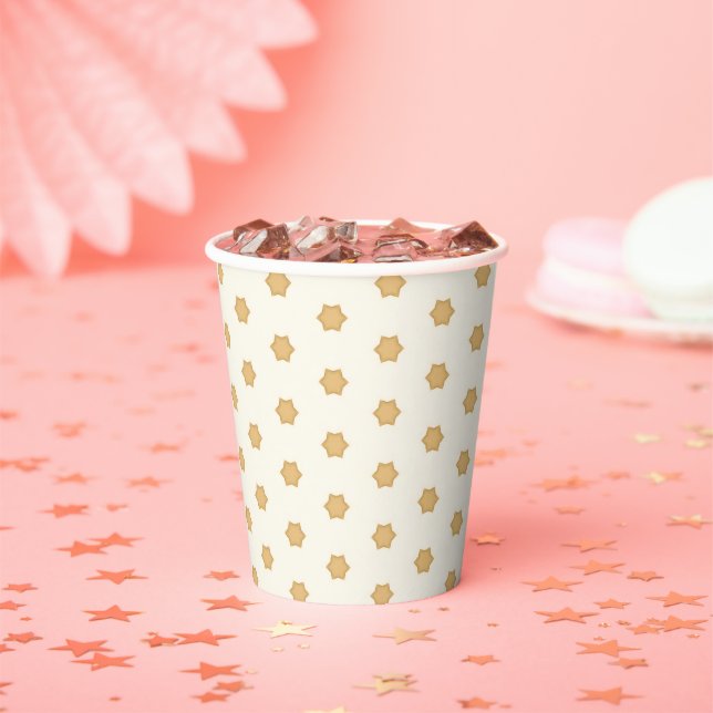 Twinkle, Twinkle Golden Star Paper cup (Insitu)