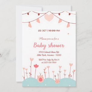 Twinkle, Twinkle, Little Piggies Baby Shower Invitation