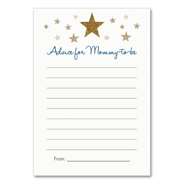Twinkle Twinkle Little Star Advice Cards (Front)
