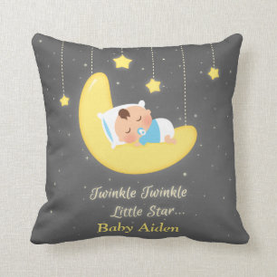 Twinkle Twinkle Little Star Baby Nursery Decor Throw Pillow