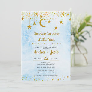 Twinkle Twinkle Little Star Baby Shower Invitation