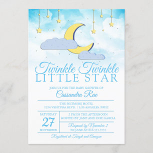 TWINKLE TWINKLE LITTLE STAR - BABY SHOWER INVITATION