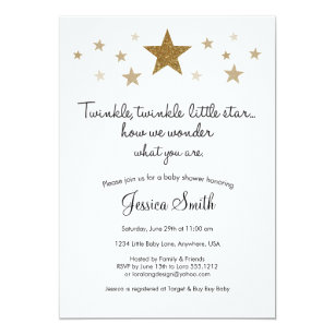 twinkle little star invitations announcements zazzle ca