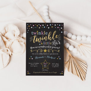 Twinkle Twinkle Little Star Baby shower Invitation