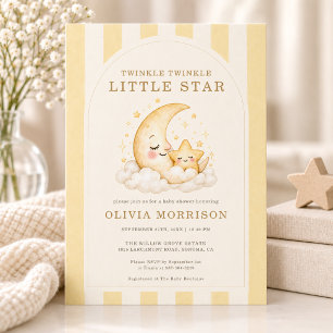 Twinkle Twinkle Little Star Baby Shower Invitation