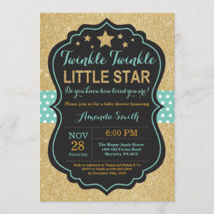 Twinkle Twinkle Little Star Baby Shower Invitation