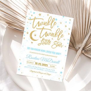 Twinkle Twinkle Little Star Baby Shower Invite
