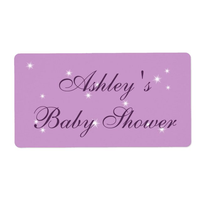 Twinkle Twinkle Little Star baby Shower Label (Front)