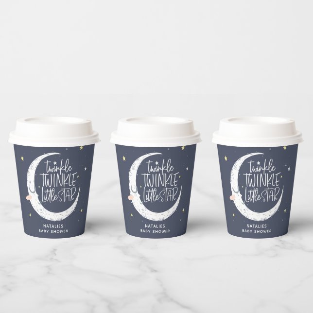 Twinkle, twinkle little star baby shower party paper cups (Multi)