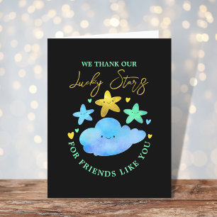 Twinkle Twinkle Little Star Baby Shower Thank You  Card