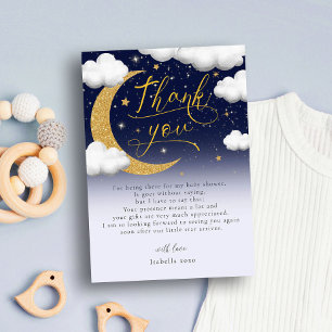 Twinkle Twinkle Little Star Baby Shower Thank You Card
