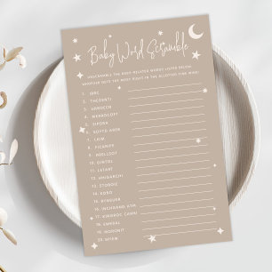 Twinkle Twinkle Little Star Baby Word Scramble