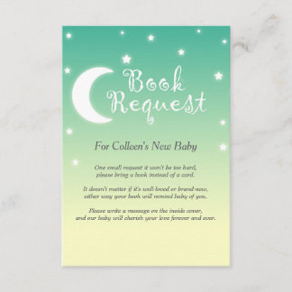 Twinkle Twinkle Little Star Book Request with poem Enclosure Card