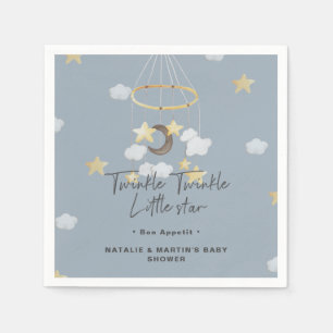 Twinkle Twinkle Little Star Boy Baby Shower Paper Napkin