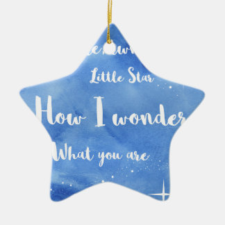Twinkle Twinkle Little Star Ceramic Ornament