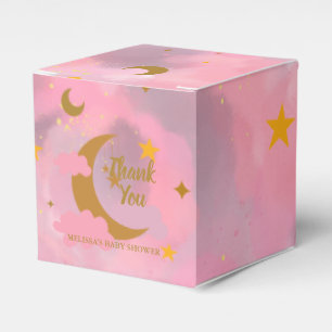 Twinkle twinkle little star custom pink favor box
