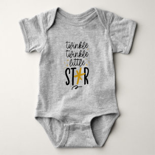 Twinkle Twinkle Little Star Doodle Baby Bodysuit