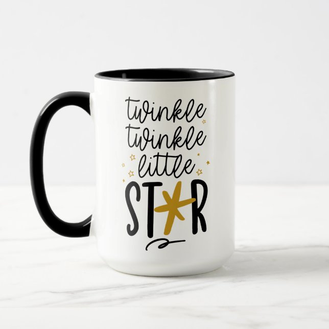Twinkle Twinkle Little Star Doodle Mug (Left)