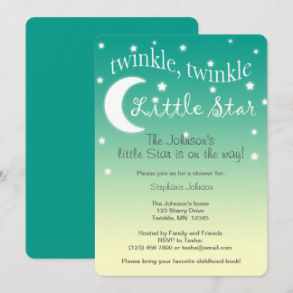 Twinkle Twinkle little star gender neutral invite