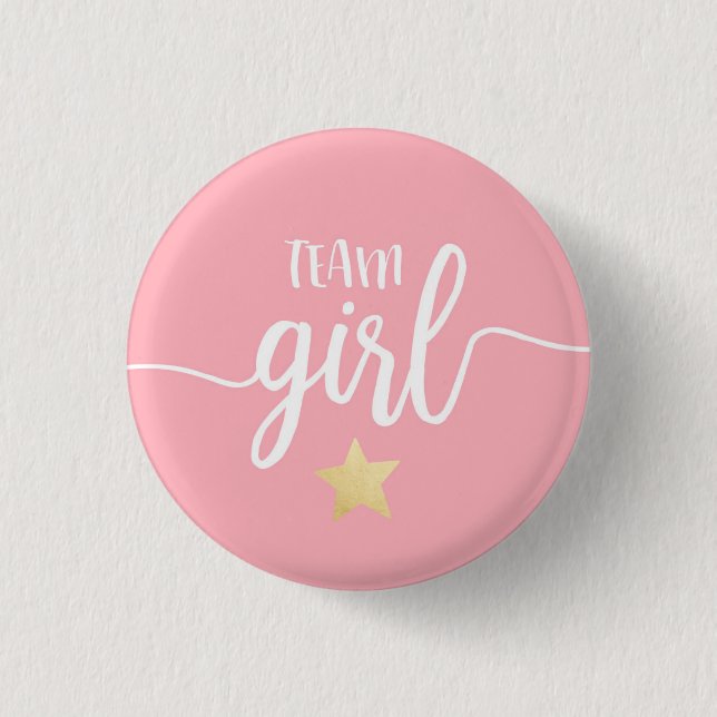 Twinkle Twinkle Little Star Gender Reveal 1 Inch Round Button (Front)