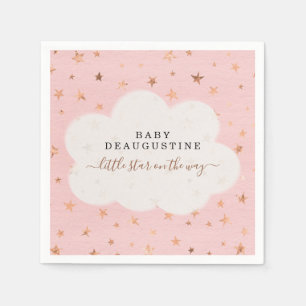 Twinkle Twinkle Little Star Girl Baby Shower Napkin