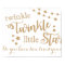 Twinkle Twinkle Little Star Gold Backdrop Poster
