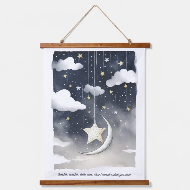 Twinkle Twinkle little star Hanging Tapestry (Front)