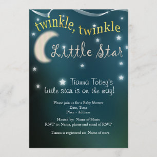 Twinkle, twinkle, little star invitation