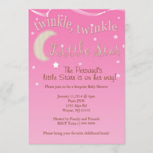 Twinkle, twinkle, little star invitation