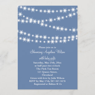 Twinkle Twinkle Little Star Invitation (blue)