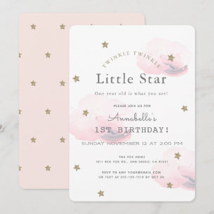 Twinkle Twinkle Little Star Invitation d'anniversa