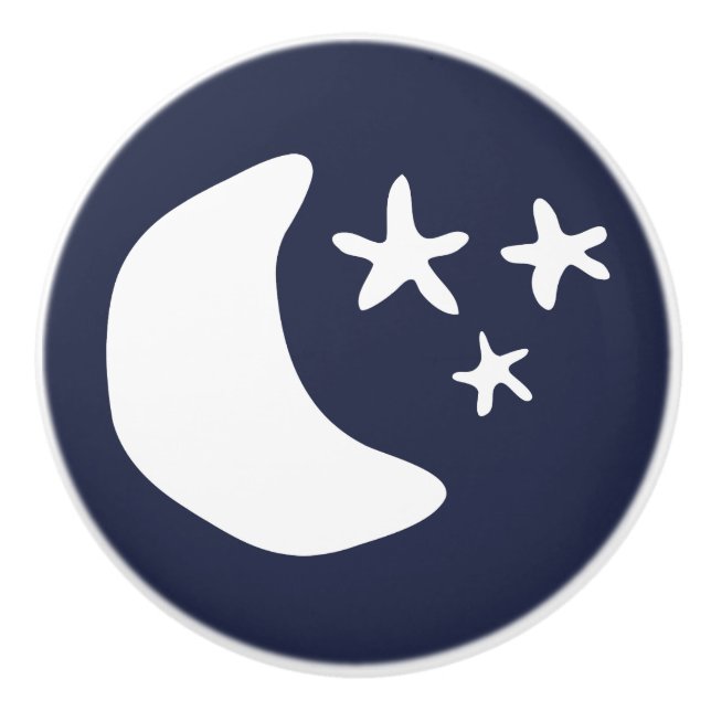 Twinkle twinkle little star kid's nursery bedroom ceramic knob (Front)