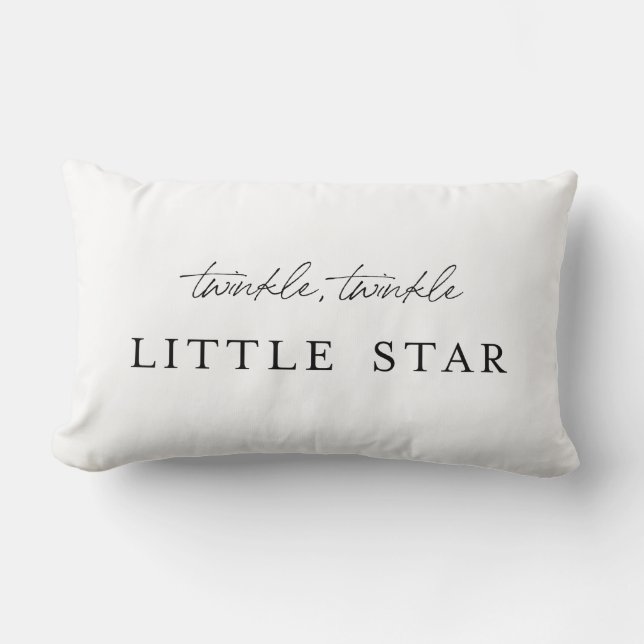 Twinkle Twinkle Little Star Lumbar Pillow (Front)