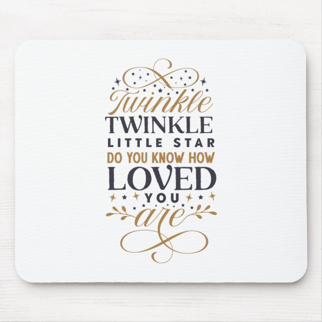 Twinkle Twinkle Little Star Mouse Pad (Front)