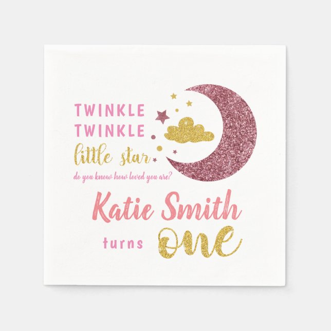 Twinkle Twinkle Little Star Napkin (Front)