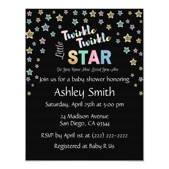 Twinkle Twinkle Little Star - Personalized Invites