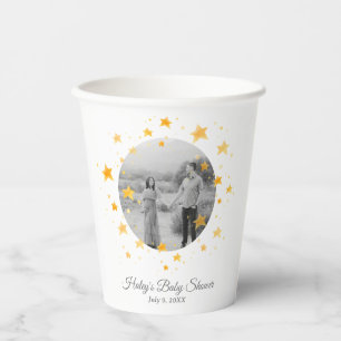 Twinkle Twinkle Little Star Photo Baby Shower Paper Cups