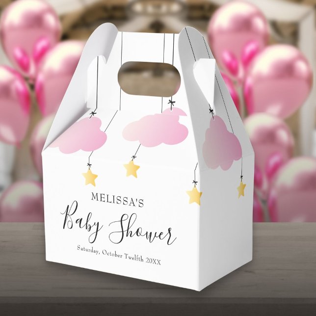 Twinkle Twinkle Little Star Pink Girl Baby Shower Favor Box (Twinkle Twinkle Little Star Pink Girl Baby Shower Favor Box)