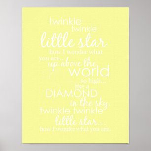 Twinkle Twinkle Little Star Poster