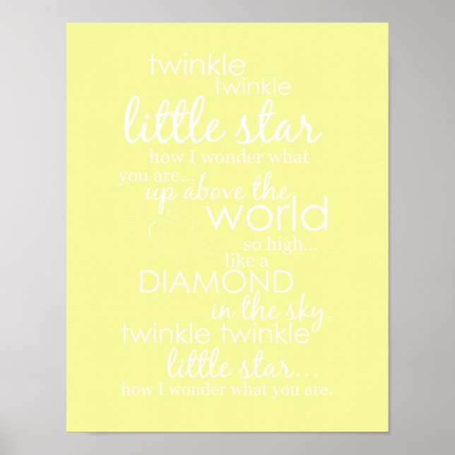 Twinkle Twinkle Little Star Poster (Front)