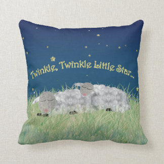 Twinkle Twinkle Little Star Sleeping Sheep Throw Pillow