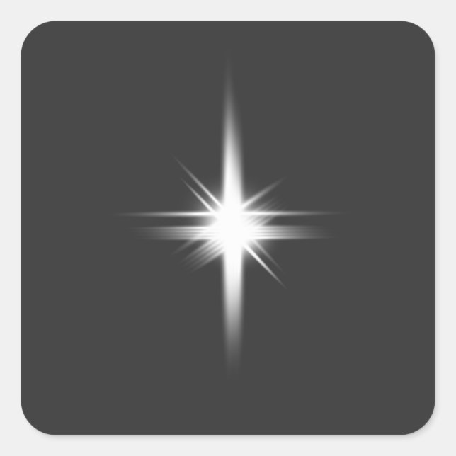 Twinkle, twinkle little star square sticker (Front)