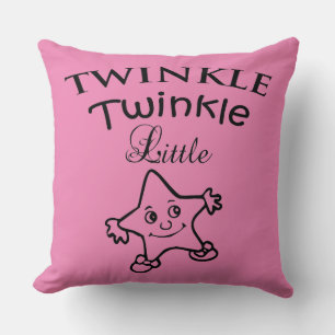 Twinkle Twinkle Little Star Throw Pillow, Nursery Pillow