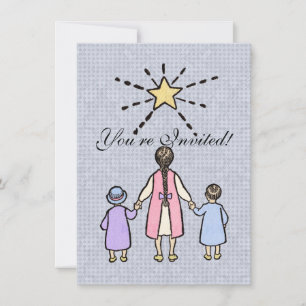 Twinkle Twinkle Little Star Vintage Nursery Rhyme Invitation